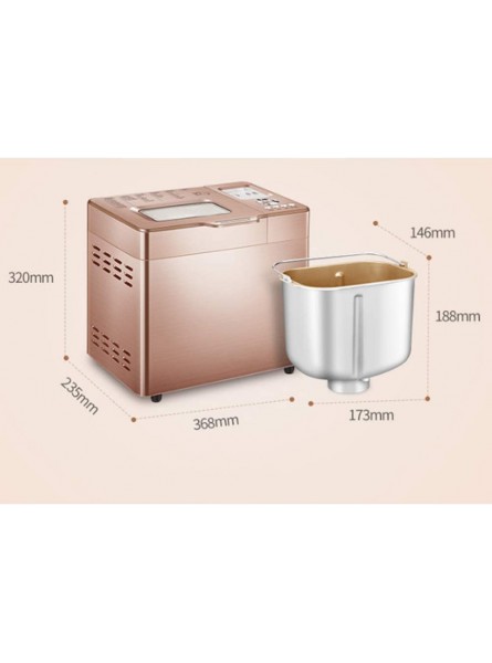 CJF Small Household Bread Maker Machine Fully Automatic Breadmaker with 13-Hour Delay Timer 1 Hour Keep Warm for Fermentation Baking Jam Bread - BICHP9AF