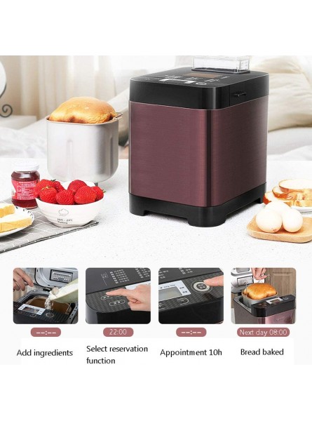 Digital Bread Maker Automatic Breadmaker with Fast-Bake Function with 18 Programs Including Gluten Free Program Delay Timer 1 Hour Keep Warm 450W 1.5 Pounds - IIEPGTY3