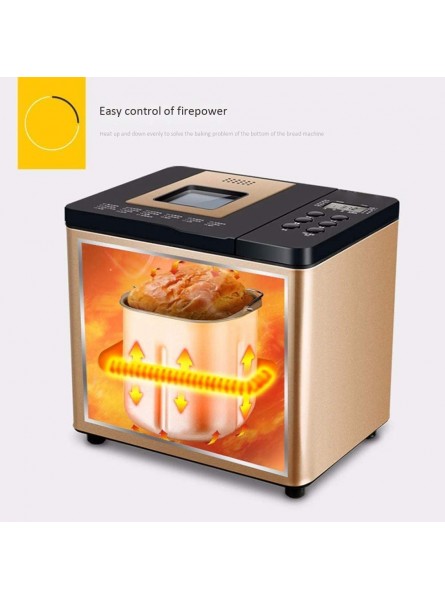 LHQ-HQ Automatic Breadmaker Household Automatic Breadmaker Gluten Bread Machine Fresh Bake Digital Bread Maker With 21 Preset Functions Delay Timer & Keep Warm Size:275210259mm - ERPAUQP3