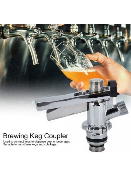 Archuu Portable Mini Keg Dispenser Beer Keg Coupler Draft Beer Kegerator Tap Beverage Dispenser for Home Bar Restaurant - SSUHN82X