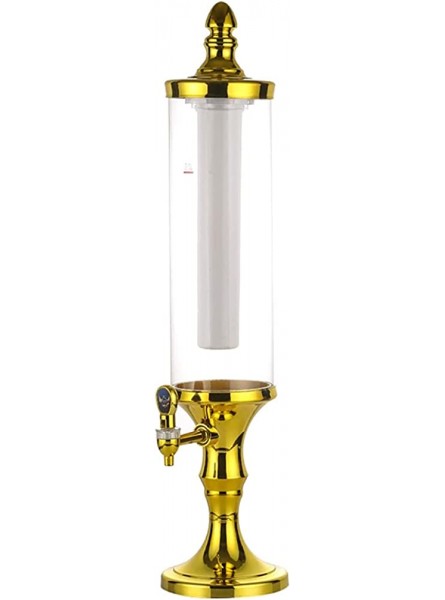 Beer Dispenser Beer Keg Beer Tower Dispenser 1.5L 2L 3L Clear Beverage Dispenser With colorful lights and Removable Ice Tube for Bar Party Restaurant KTV Barbecue Restaurant Size : 1.5L - XWNTG3XT
