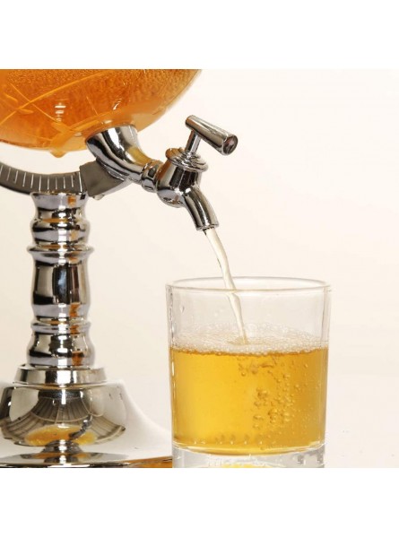 MxZas Iced Beverage Dispensers 1.5L Spherical Beer Dispenser Mini Beverage Machine Beer Machine Plastic Keg Table top Chiller Color : Picture color Size : 13.7x13.7x33.5cm - ZGZCMM3X
