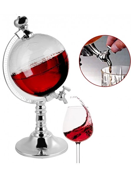 Restokki Wine Dispenser Mini Beer Keg Dispensers Globe-Shaped Liquor Dispenser Liquor Dispenser for Home Bars - CYACG4QT