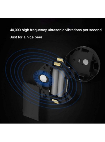 Richard Bergendi Portable Canned Portable Beer Foam Machine for Bottled Beer and Canned Beer Beer Foamer Foam Maker Bubbler Portable Battery Powered Beer Server ABS Ultrasonic Vibration Washable - TVQBFRJY