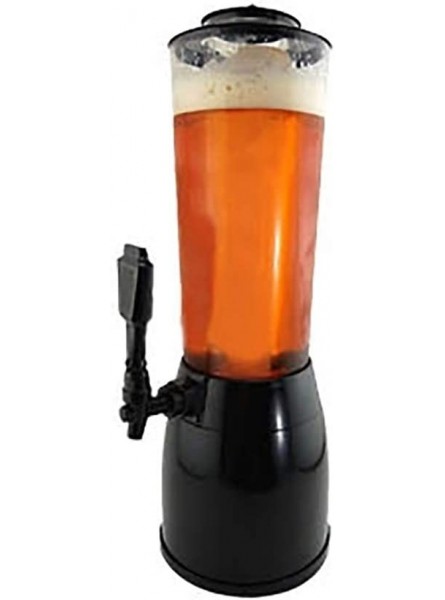 ZoSiP Mini Beer Keg Dispensers 3L Cold Draft Beverages Beer Tower Beverage Dispenser for Beer And Drink Color : Black Size : 18.3x53cm - JHDQ4J42