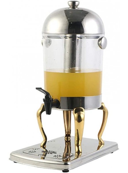 ZoSiP Mini Beer Keg Dispensers Large Capacity Stainless Steel Beverage Dispenser Gold Legs Support Beer Dispenser Color : Silver Size : 24x36x54cm - KSLLGA4X