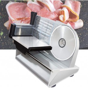 200W Household Electric Meat Slicer 220v-240v Cutting Machine Semi Automatic Manual Bread Lamb Beef Vegetable Electric Deli Food Slicer - NVCIBRRI