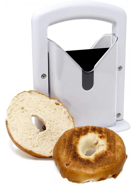 Bagel Slicer Guillotine | Perfectly Sliced Bagels Every Time | Bread Slicing Mandolin | Muffin & Breakfast Food Cutter Kitchen Gifts & Gadgets | M&W - MRKXKJ7U