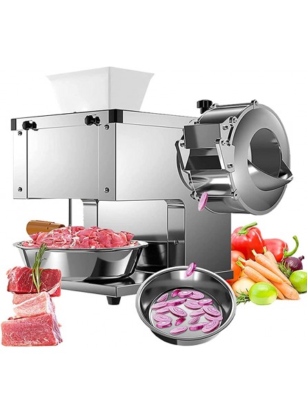 Commercial Professional Meat Cutting Machine Electric Fresh Meat Vegetable Slicer Hot Pot Shabu Shabu Deli Slicer for Kitchen,21mm - IBRSD1QB