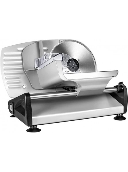 FAPCW Meat Slicer 200W Electric Deli Food Slicer with Removable 7.5’’ Stainless Steel Blades 0mm-15mm Adjustable Thickness Food Slicer Machine Kid Lock Protection - ERCZN359