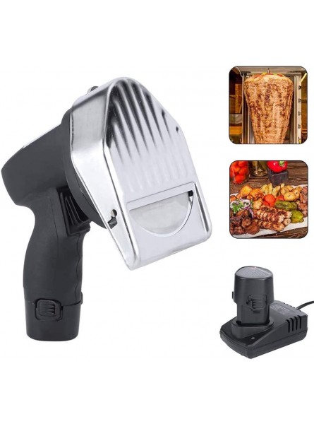 FXQIN Wireless Hand-held Barbecue Slicer Professional and Commercial Knife Gyro Kebab Slicer Electric Kebab Knife Meat Slicing Tool Adjust Thickness Chargeable Food Slicers - WKAD4P8T