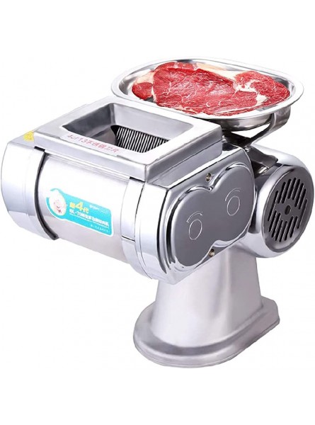 MNSSRN Electric Meat Slicer Commercial Stainless Steel Blade Professional Fruit and Vegetable Slicer Beef Lamb Food Meat Grinder,2.5mm - ZWPVX9T1