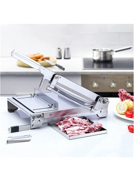SECJSKJ Electric Meat Slicer Machine Bone Cutter Multi-function Meat Cutter Commercial Chicken and Duck Meat Slicer Adjustable Thickness Precise & Even Slice - LGXKXXQX