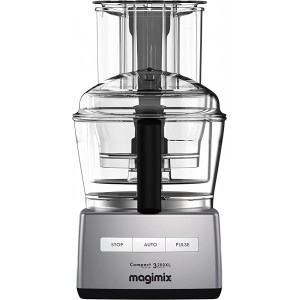 Magimix Compact System 3200XL Food Processor | 2.6 Litre BPA-Free Bowl | Quiet & Powerful Motor | Multifunctional 6 in 1 Solution | Satin 18371 - TQYMYRG2