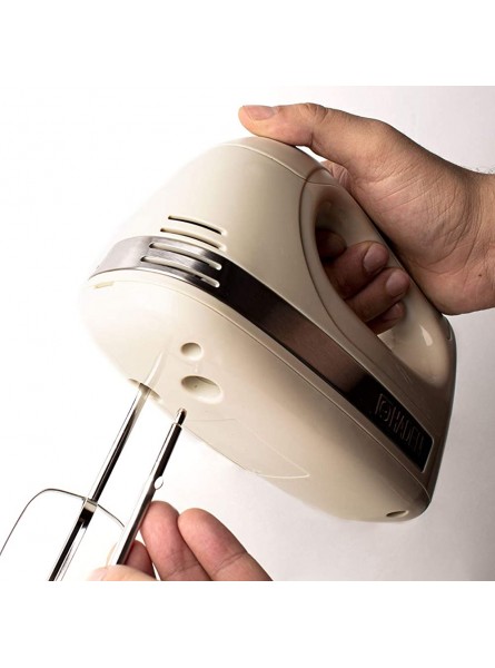 Haden Cream Electric Hand Mixer 5 Speeds 2 Beaters and Storage Box CF25 - FUOW6SH1