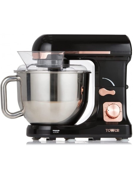 Tower T12033RG 3-in-1 Stand Mixer with 6 Speeds and Pulse Setting 1000W Rose Gold - GGQZE7UP