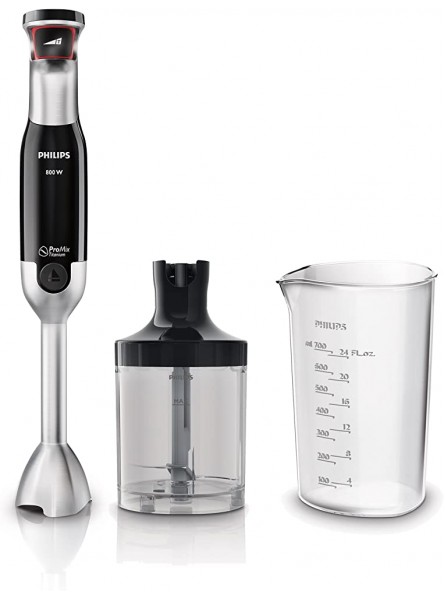 Philips – Hand Blender Avance Collection 800 W with XL Chopper Black - MAHTHE9D