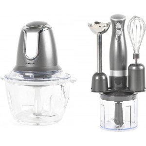 Salter COMBO-6736 Cosmos 3 in 1 Blender and Electric Glass Food Chopper Blend Whisk & Chop 0.5 1.2 L 350 500 W - HDIXN9GJ
