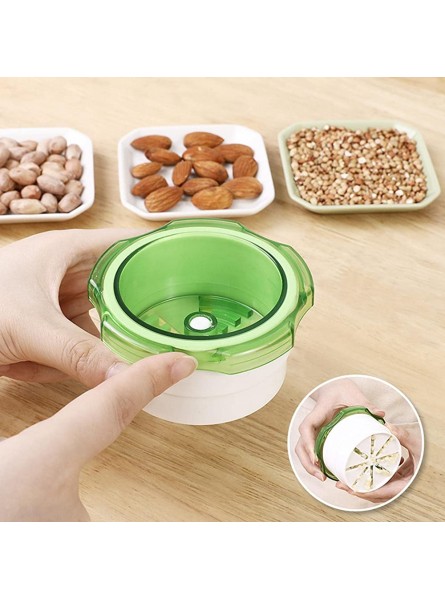 LZYJ Multi-Function Nut Chopper | Multi-Function Food Chopper Nuts Cracker Crusher Mini Food Processor With Non-Slip Grip Portable Kitchen Tools Green - PODUKF45