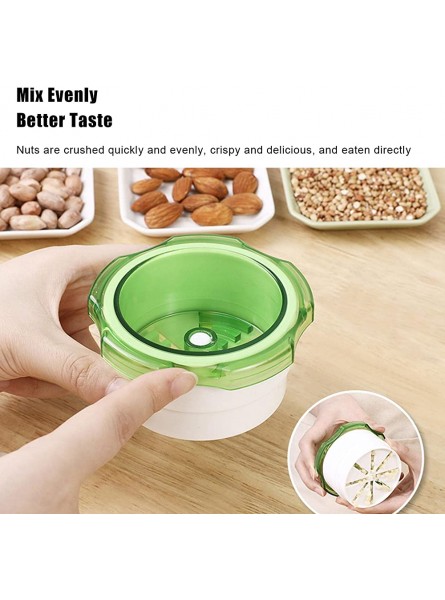 Unyee 3 Pcs Multi-Function Nut Chopper | Hand Chopper for Nuts With Non-Slip Wavy Grip | Mini Food Processor With Non-Slip Grip Portable Kitchen Tools Green - SRFBXPHQ