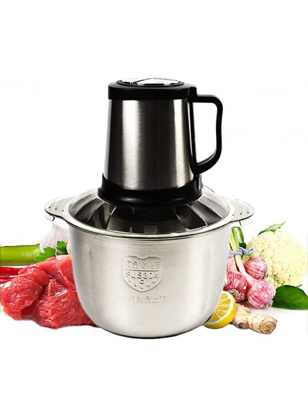 YASAHNG Electric Grinder Chopper Mincer 5L 3 Gear Available 800W Powerful Stainless Steel Food Processor Kitchen Cooking Machine for Meat Vegetables Fruits Onion Nuts and Eggs - JDYUDEJF