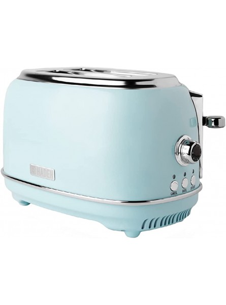 Haden Heritage Toaster Electric Stainless-Steel Toaster with Reheat and Defrost Functions Two Slice Turquoise- 203748 - GVED26BK