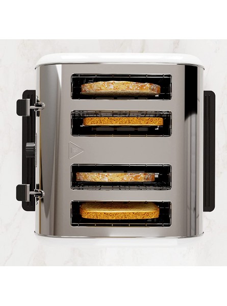 Morphy Richards 240332 Venture Retro 4 Slice Toaster White - ISRZ587O