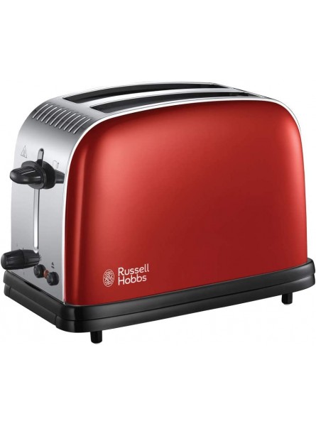 Russell Hobbs 23330 Stainless Steel 2 Slice Toaster Red - FOAQ9419