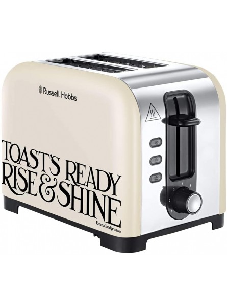 Russell Hobbs 23538 Emma Bridgewater Toaster Black Toast 2 Slice Toast and Marmalade 850 W - ATXSA7GX