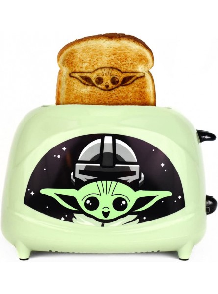 Star Wars 2 Slice Toaster The Mandalorian The Child Grogu for Yoda fans - HHDNEK9D