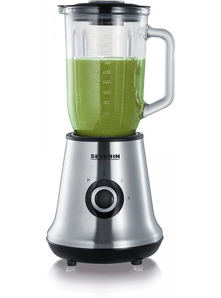 Severin Jug Blender with 550 W of Power SM 3734 Brushed Stainless Steel-Black - QCQSRY8Y