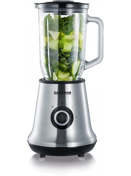 Severin Jug Blender with 550 W of Power SM 3734 Brushed Stainless Steel-Black - QCQSRY8Y