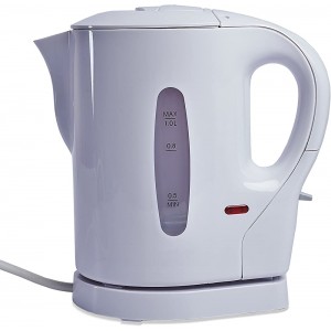 1L Litre Electric Cordless Kitchen Kettle Caravan Travel Hot Water Jug Overheat Thermostat White 900w [Energy Class A] [Energy Class A] - PITLD21A