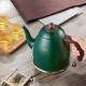 Threesome Electric Kettle Retro Long-Mouthed Electric Kettle Insulated without Bpa 360º Base 1.5L Capacity Kettle with Automatic Power-Off Mini Electric Kettle,Green - USSOVA2M