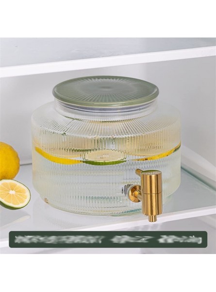 ERGUI Glass Refrigerator Cold Kettle with Faucet Cool Kettle Fruit Teapot Juice Drink Cold Water Bucket Color : A Size : 22 * 14.5 * 12.5cm - CFNMKOGG