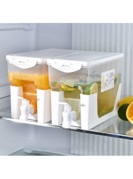 n a Large Capacity Fridge Cold Kettle Kettle Drink Dispenser Lemon Juice Kitchen Gadgets Color : White Size : 25.5 * 25 * 12.5cm - NUHHAN0K