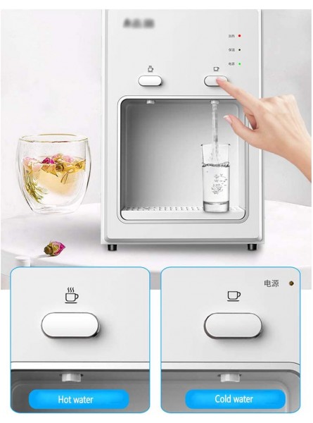 Bottled Water Dispenser Top Electric Desktop Water Machine Countertop Mini Small Dispenser Hot & Cold Water Stainless Steel Liner Ideal For Home Office And Meeting Rooms - PAKCYHYR