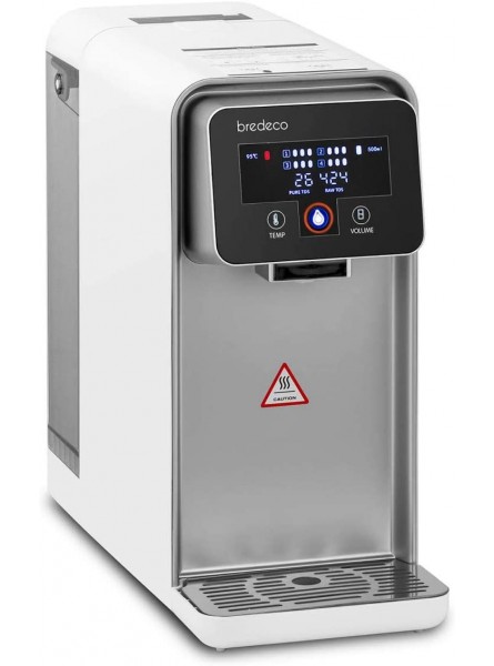 bredeco Instant Hot Water Dispenser Hot Water Machine with 4 Filters Tea Coffee 5L BCWD-5L 4-Stage Filtration System 25-95°C 3 Portion Sizes - EAIRTDJM