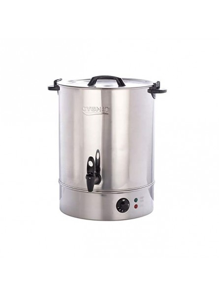 Burco MFCT1030 Stainless Steel Cygnet Manual Fill Water Boiler Silver 30L Capacity - GZPAGGNO