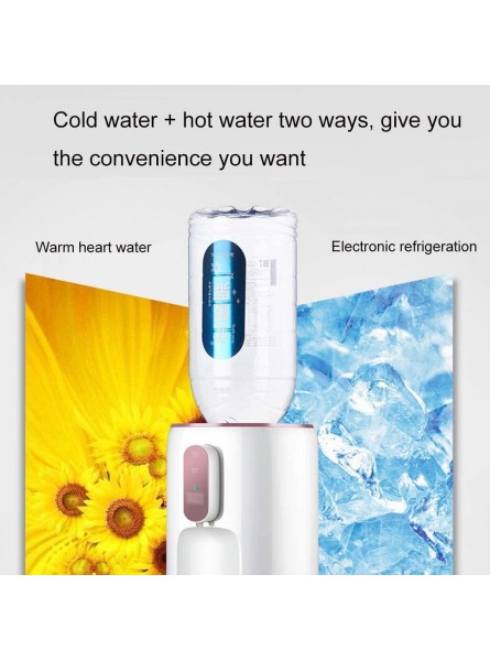Electric Hot Water Dispensers for Kitchen Water Dispenser Office Mini Water Dispenser Home Cooling Water Tank Dual Mode Color : White Size : 17 * 25 * 33cm - FDBUH7UE