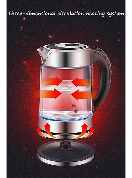 MERTNK Electric Hot Water KettleElectric Kettle Glass Tea Maker Machine 1.7L Clear Glass Teapot With Infusers For Loose Leaf Tea Hot Iced Water Juice Beverage 22.5.30 - INZUP43Q