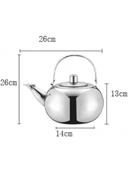 OH Stainless Steel Gold Teapot Coffee Pot Kettle with Tea Leaf Infuser Filter Coffee Maker Large Capacity Kung Fu Tea Set Tea Pot Kitchen Accessories - AUAU8EFG