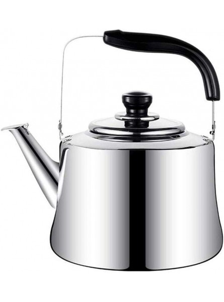 OH Stainless Steel Whistling Tea Kettle Tea Pot Tea Kettles Large Capacity Capsule Base Tea Pots for Stove Top Tea Coffee Maker Boiler for Hot Water Kitchen Accessories 4L 4L - ICTE557D