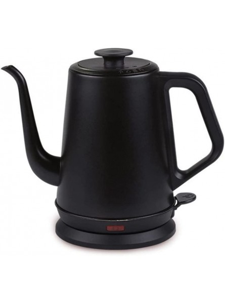 XIAOYUN Coffee Kettle Long Mouth Teapot Water Boiler Hand Brewing Coffee Pot Tea Maker Stainless Steel Color : Black Size : One Size - JWTZKIDE