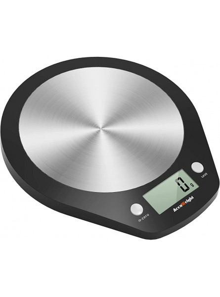 ACCUWEIGHT 203 Digital Kitchen Scales Food Scales for Baking Cooking Electronic Stainless Steel Postal Scale for Home School Office Liquid Measure Feature in ml fl.oz 5000g 0.1oz or 1g increments - ZJUZV5RA