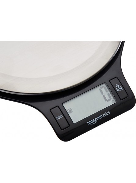 Basics Stainless Steel BPA Free Digital Kitchen Scale with LCD Display Batteries Included - DAXLGMXF
