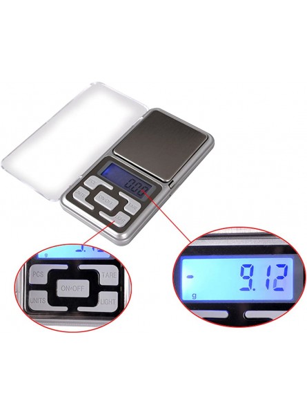 Guilty Gadgets Pocket Digital Scales Herbs Jewellery Kitchen Gold Weighing Mini LCD Electronic 0.1g 500g Measures grams ounces grain & carats - UJZEO911