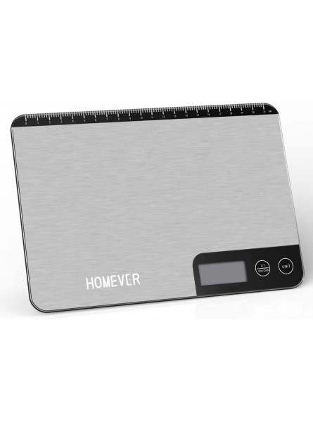 HOMEVER Kitchen Scales 33lb 15kg Digital Food Kitchen Scale with 1g 0.1 oz Precision 9 X 6.3 inch Perfect for Baking[Including batteries] - PRZVD024