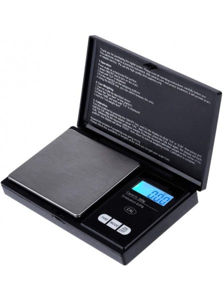 Zacro Digital Kitchen Scale Portable Pocket Scale 200g X 0.01g Mini Weighing Scale Jewelry Scale with LCD Display Batteries Included - FCPMMG58