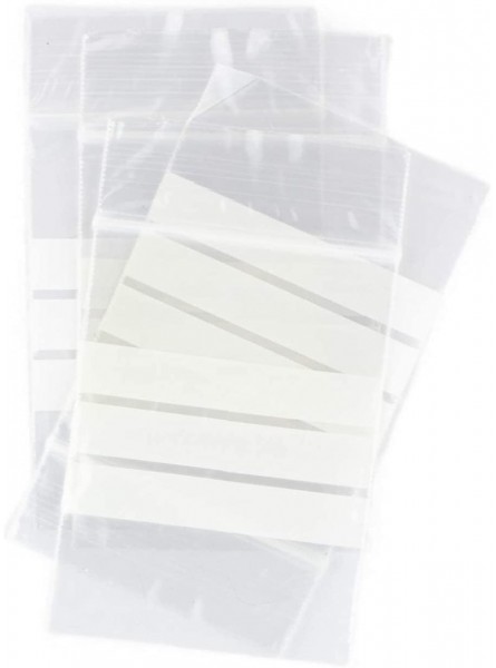 Times 142695 Pack of 600 Airtight Plastic Bags with Clear Zipper and Writing Band Food and Freezing Safe Heavy Duty Glass - UNIC8B97